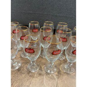 Stella Artois 40 cl Beer Glasses Gold Rim